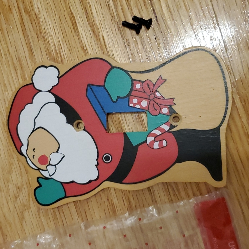Vintage Avon Santa Light Switch Plate